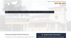 Desktop Screenshot of precisionroofingfl.com
